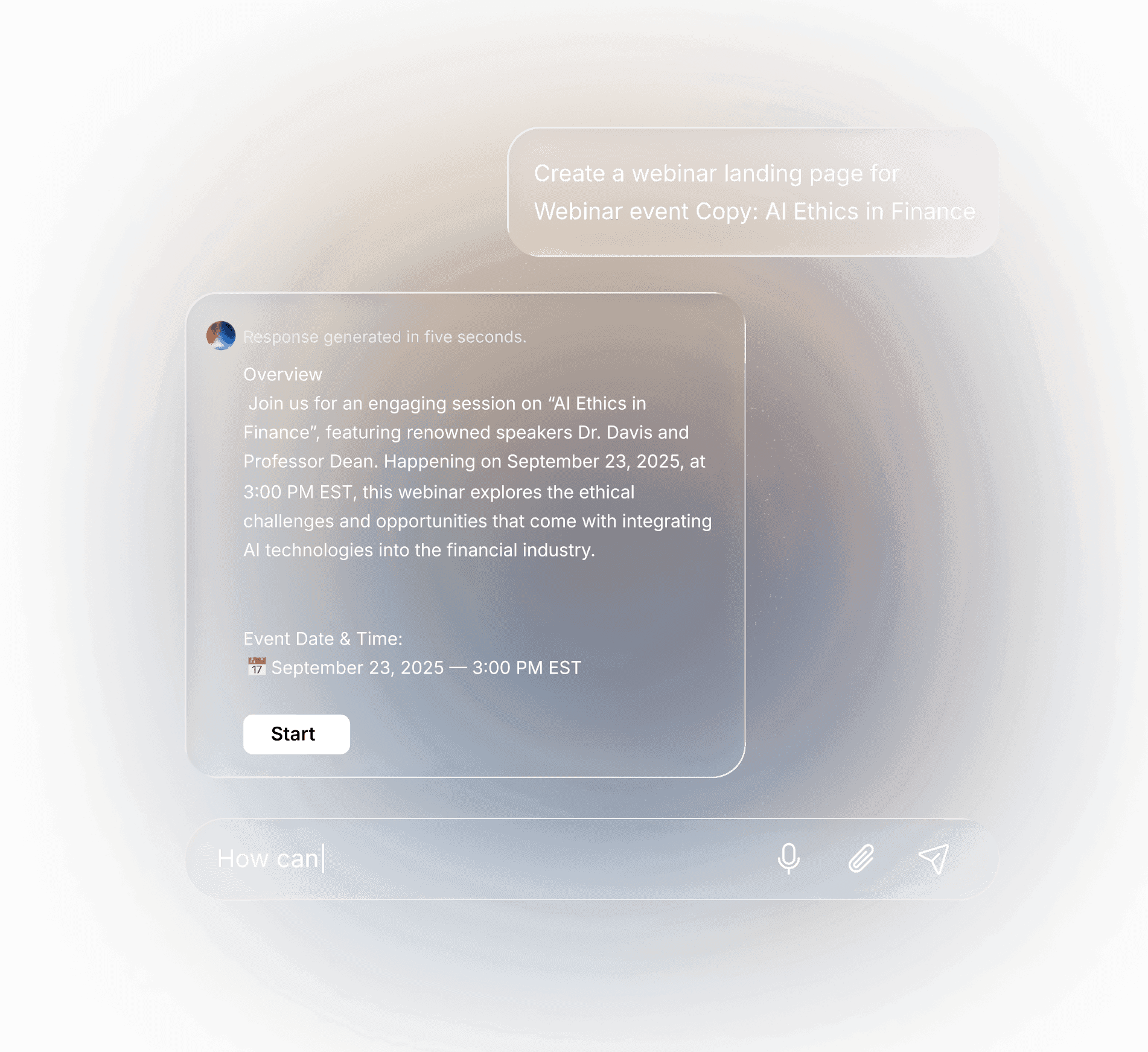 AI for Work dashboard preview